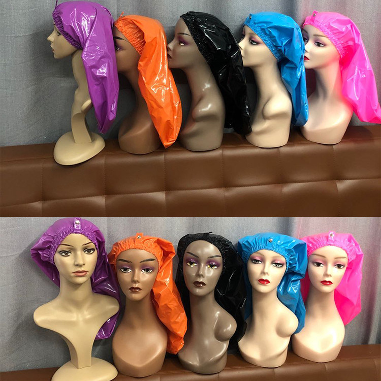 Long Tail Waterproof Shower Caps 23 Inches Long Bathing  Bonnet